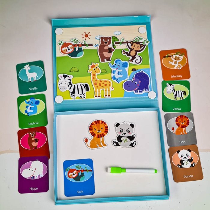 کتاب مگنتی پازلی مدل حیوانات جنگل کد 7143600