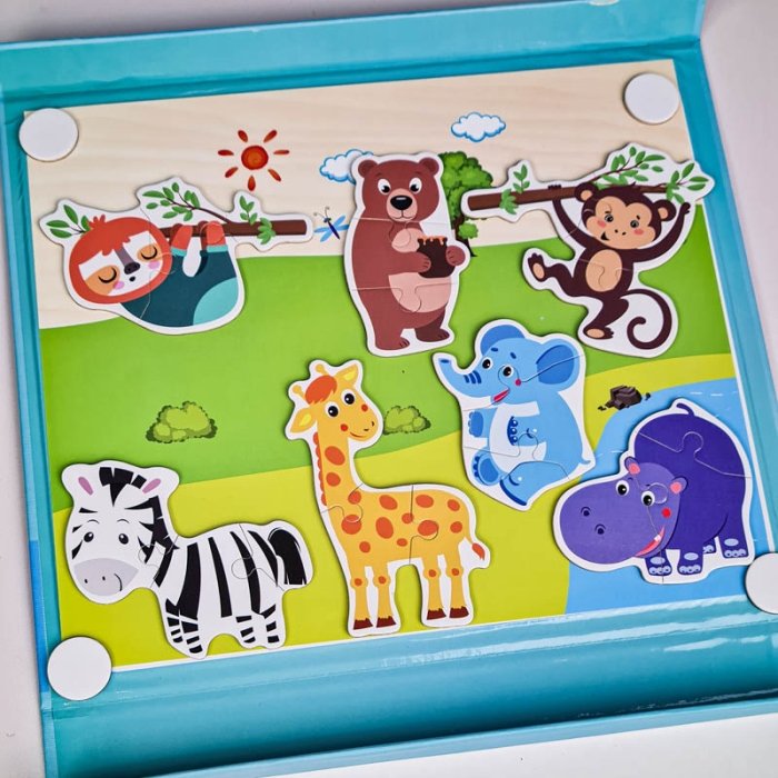 کتاب مگنتی پازلی مدل حیوانات جنگل کد 7143600