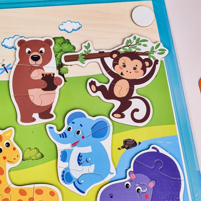 کتاب مگنتی پازلی مدل حیوانات جنگل کد 7143600