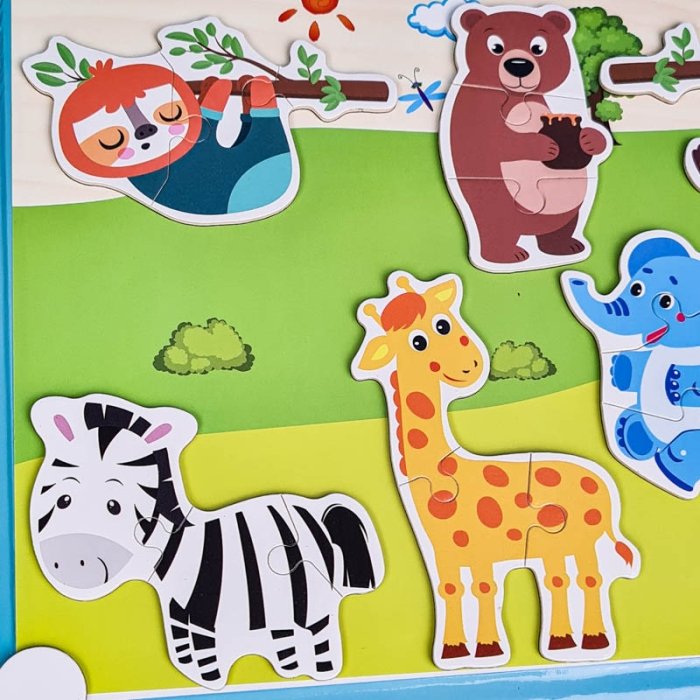 کتاب مگنتی پازلی مدل حیوانات جنگل کد 7143600