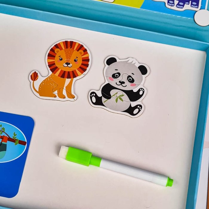 کتاب مگنتی پازلی مدل حیوانات جنگل کد 7143600