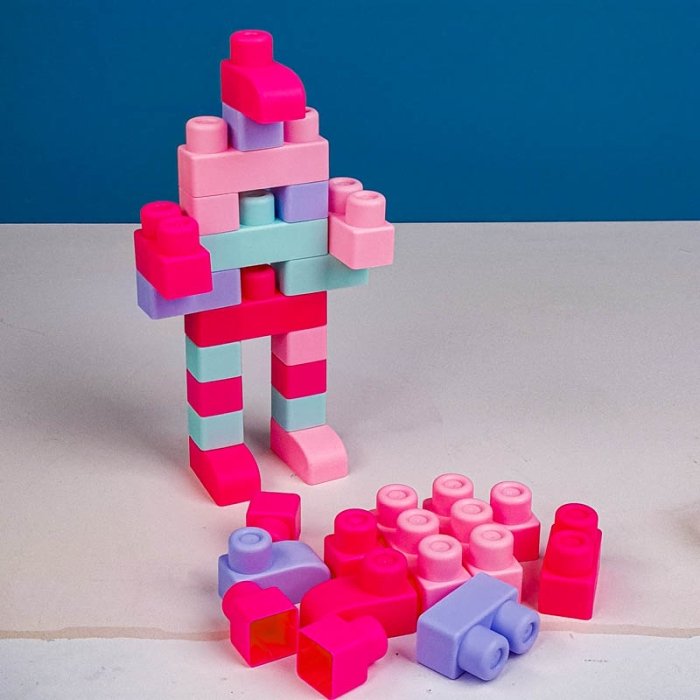 اسباب بازی آجره  نرم 28 تکه کد 661967