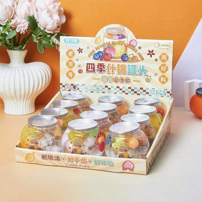 اسلایم قوطی چند میوه کد FCJ229