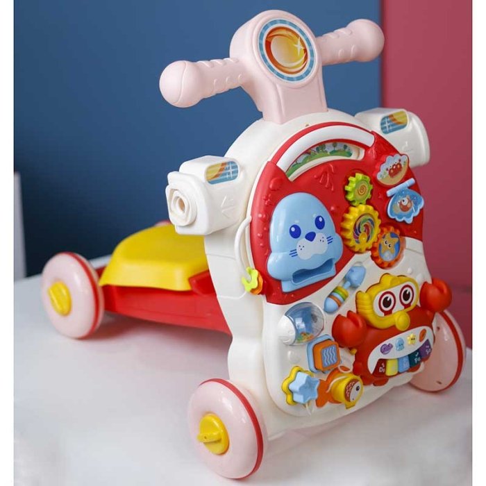 واکر کودک موزیکال هانگر Huanger رنگ صورتی کد HE0827