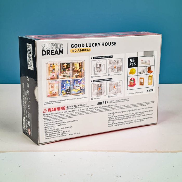 کیت خانه سازی مینیاتوری 55 تکه مدل اتاق نشیمن کد A240102