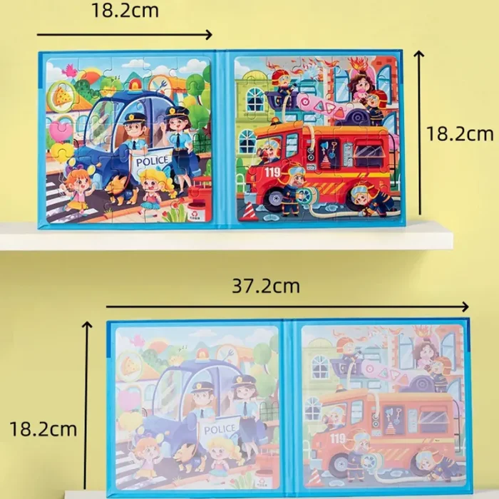 کتاب پازلی مگنتی 91 تکه طرح مشاغل امداد کد 896938