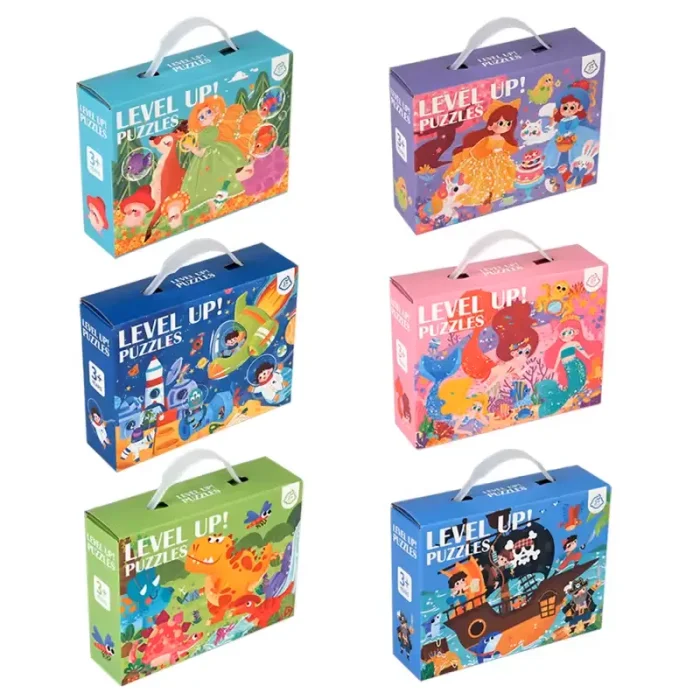 پازل کودک 24 تکه مدل فضانوردان کوچک کد 085037