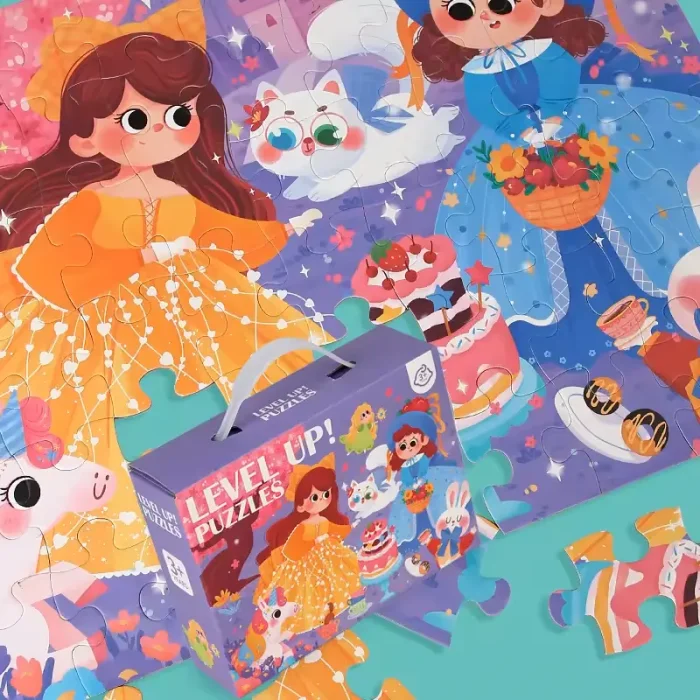 پازل کودک 24 تکه مدل فضانوردان کوچک کد 085037