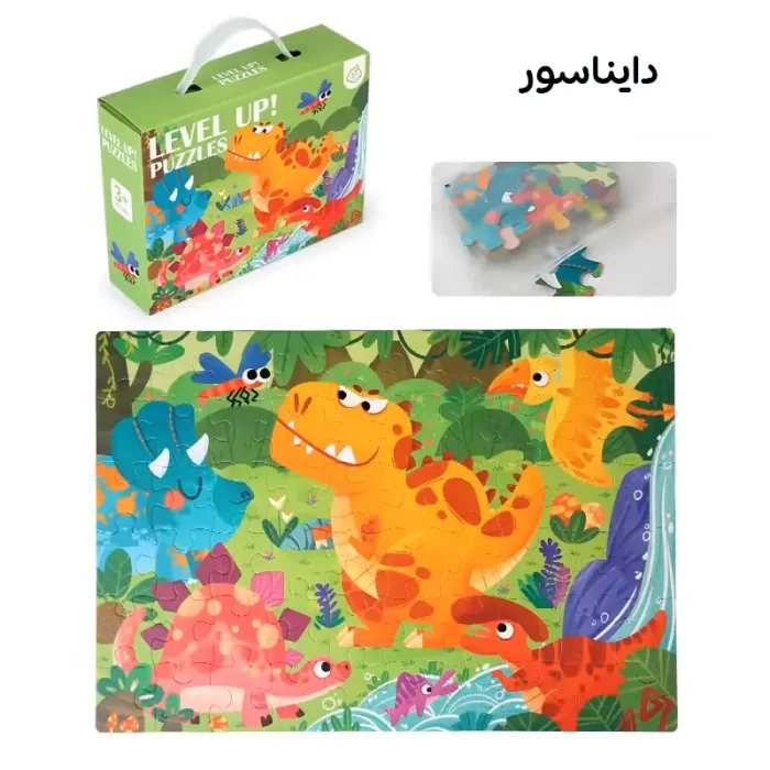 پازل کودک 24 تکه مدل فضانوردان کوچک کد 085037