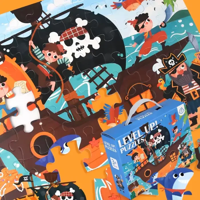 پازل کودک 24 تکه مدل فضانوردان کوچک کد 085037