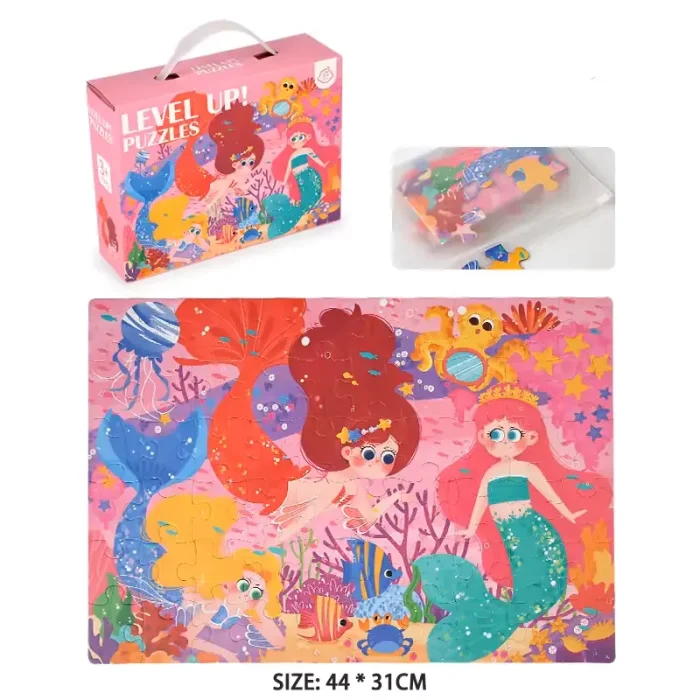 پازل کودک 24 تکه مدل فضانوردان کوچک کد 085037