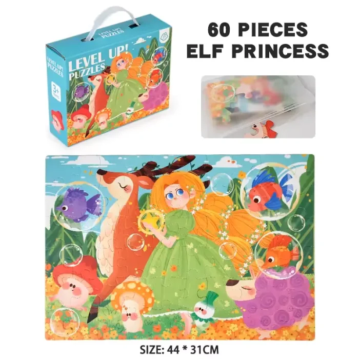 پازل کودک 24 تکه مدل فضانوردان کوچک کد 085037