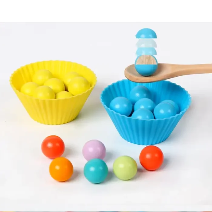 اسباب بازی مونته سوری جایگذاری با انبر طرح حیوانات 40 تکه کد QIYI