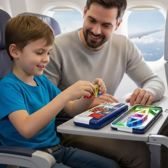 اسباب بازی کاشی مغناطیسی مسافرتی 30 تکه کد HD181A