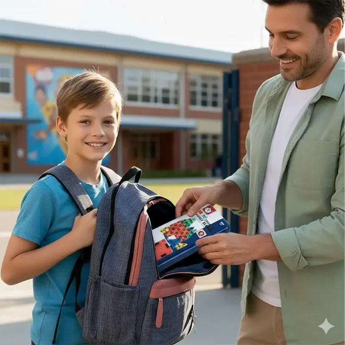 اسباب بازی کاشی مغناطیسی مسافرتی 30 تکه کد HD181A