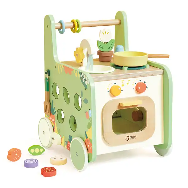 واکر چوبی 2 در 1 کلاسیک ورلد classic world rider walker کد 10509