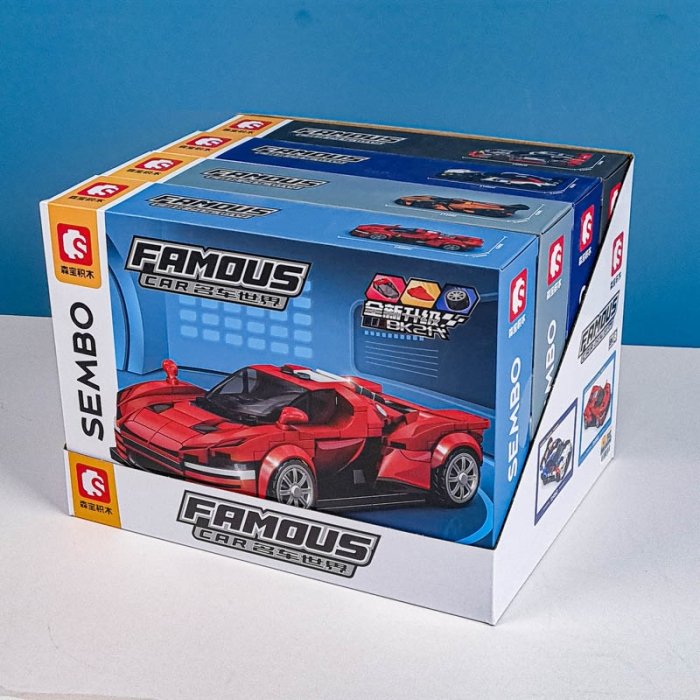 لگو ماشین مسابقه 387 تکه رنگ مشکی سفید کد 714562