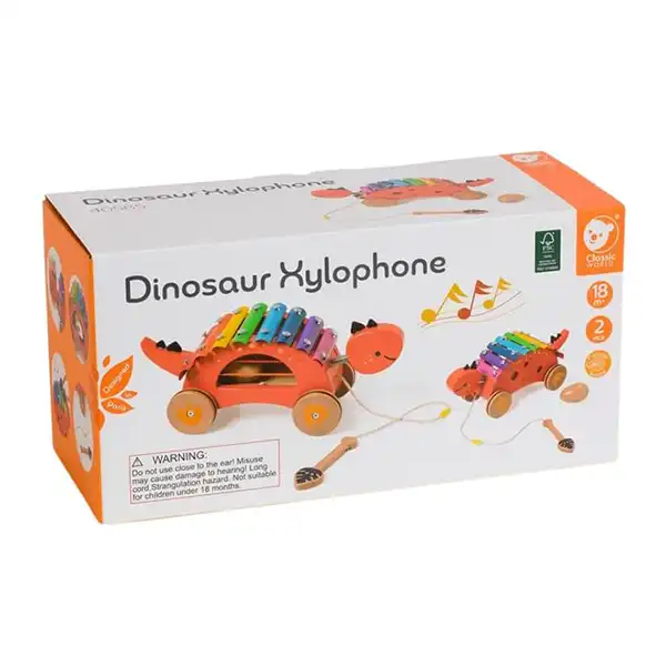 بلز چوبی کلاسیک ورلد مدل دایناسور Classic World Dinosaur Xylophone کد 40585