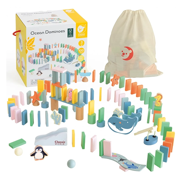 دومینو اقیانوس چوبی کلاسیک ورلد Classic World Ocean Dominoes مدل 20220