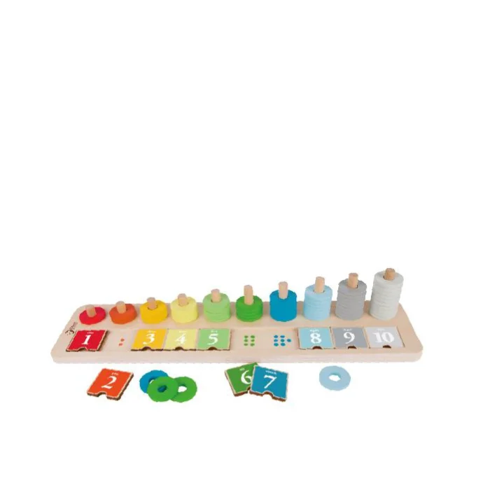 اسباب بازی چوبی تخته لگاریتمی مونته سوری 6 در 1 کد KMBL220842
