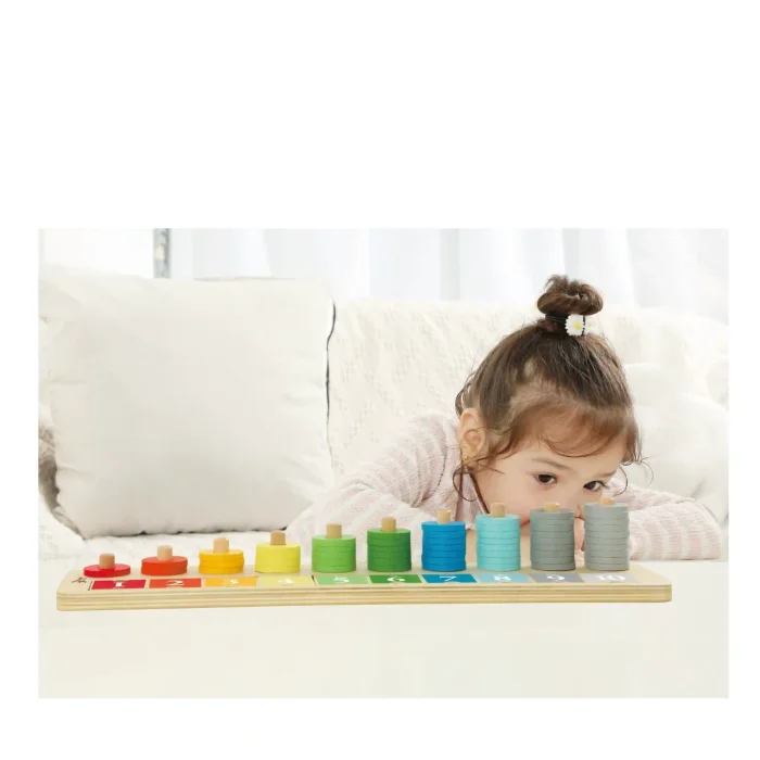 تخته چوبی شمارش اعداد کلاسیک ورد Classic World Counting Stacker کد 54556