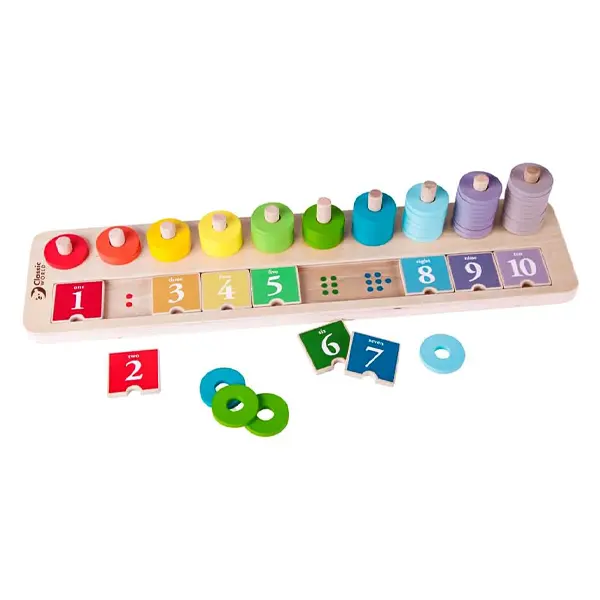 تخته چوبی شمارش اعداد کلاسیک ورد Classic World Counting Stacker کد 54556