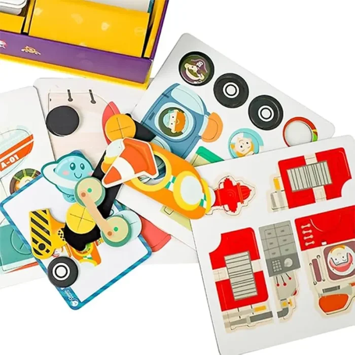 پازل مگنتی کلاسیک ورلد مدل حمل و نقل Classic World Magnetic Traffic&Transportation کد 20026