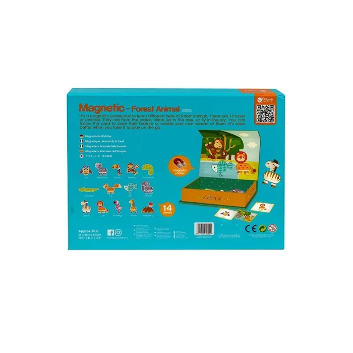 پازل مگنتی کلاسیک ورلد مدل جنگل Classic World Magnetic Forest Animal کد 20025