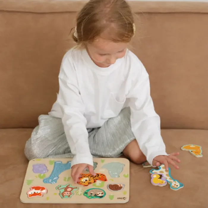 پازل چوبی حیوانات کلاسیک ورد Classic World Animal Puzzle  کد 40069