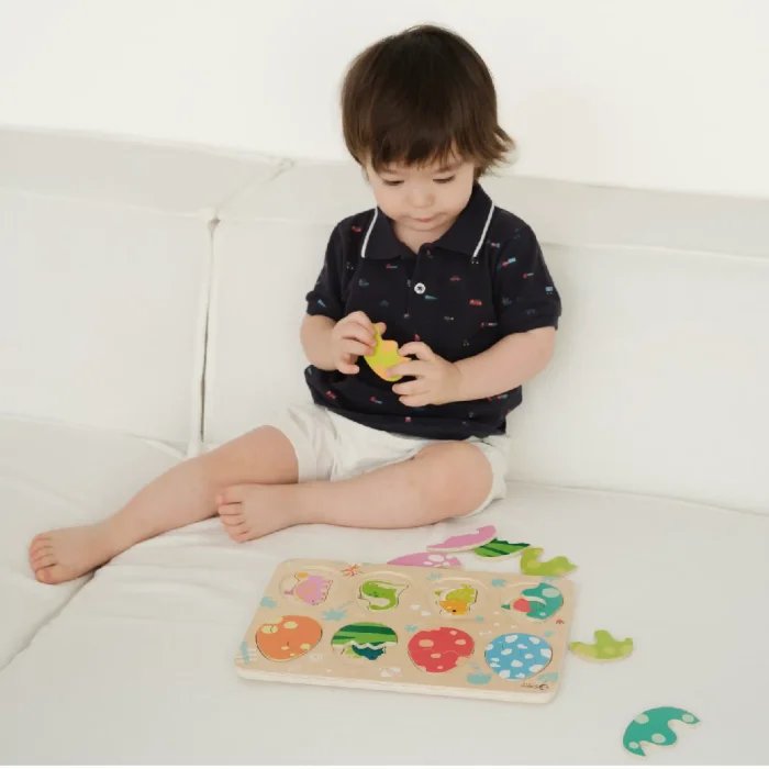 پازل چوبی دایناسور کلاسیک ورد Classic World Dinosaur Puzzle کد 40071