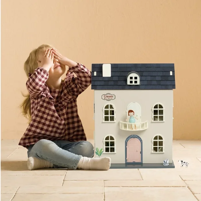 خانه عروسک چوبی وینتیج کلاسیک ورد Classic World Vintage Dollhouse کد 50620
