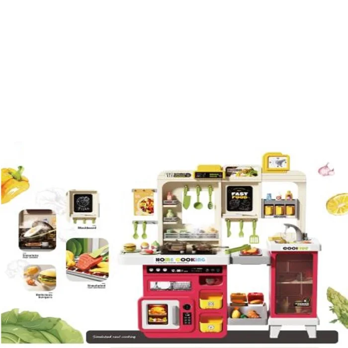 آشپزخانه کودک بزرگ 75 تکه رنگ قرمز کد 948B