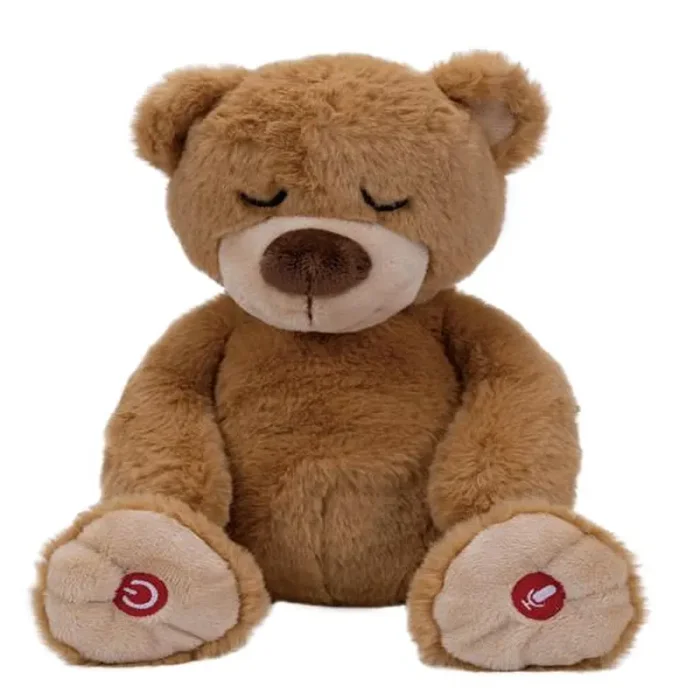 عروسک خواب موزیکال کودک خرس قهوه ای کد KK00325060002