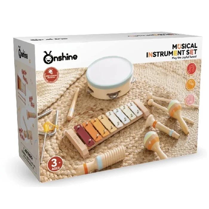 اسباب بازی ست موسیقی چوبی 6 عددی کد TB01225080140