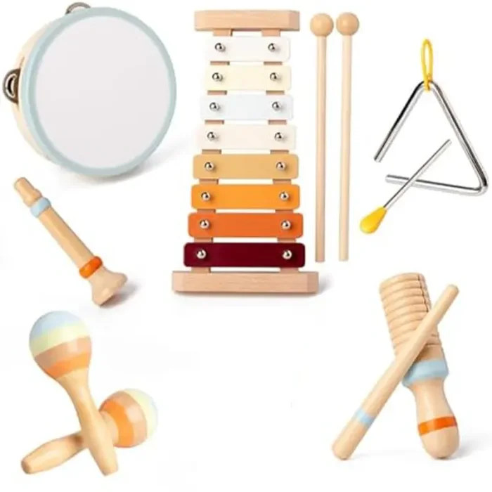 اسباب بازی ست موسیقی چوبی 6 عددی کد TB01225080140