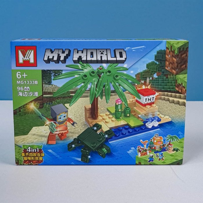 اسباب بازی لگو ماینکرفت 96 تکه کد MG1333B