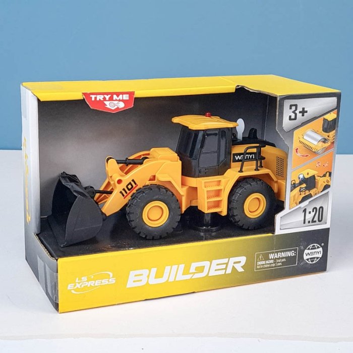 اسباب بازی ماشین راهسازی موزیکال مدل بولدوزر  کد WY1101A