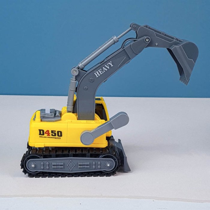 اسباب بازی ماشین  راهسازی موزیکال مدل بیل مکانیکی  کد  JS112