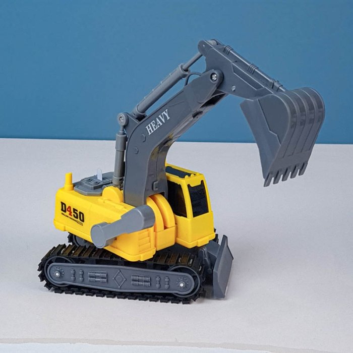 اسباب بازی ماشین  راهسازی موزیکال مدل بیل مکانیکی  کد  JS112