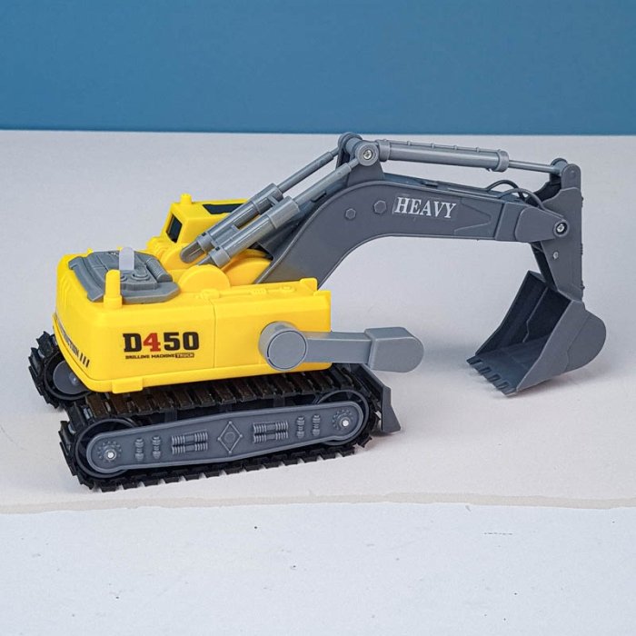 اسباب بازی ماشین  راهسازی موزیکال مدل بیل مکانیکی  کد  JS112