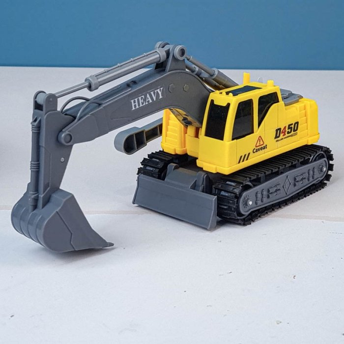 اسباب بازی ماشین  راهسازی موزیکال مدل بیل مکانیکی  کد  JS112