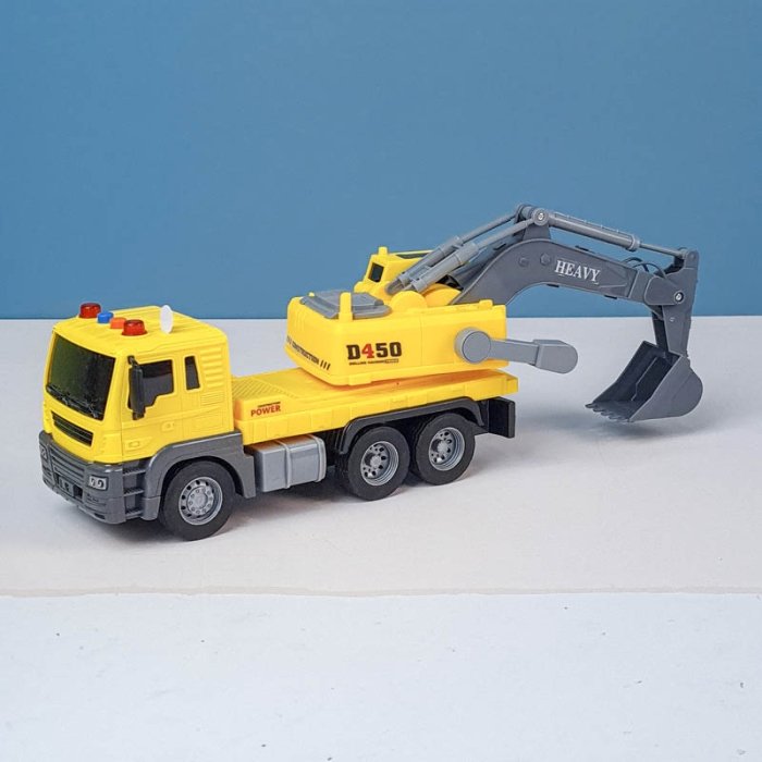 اسباب بازی ماشین  راهسازی موزیکال مدل بیل مکانیکی  کد  JS103