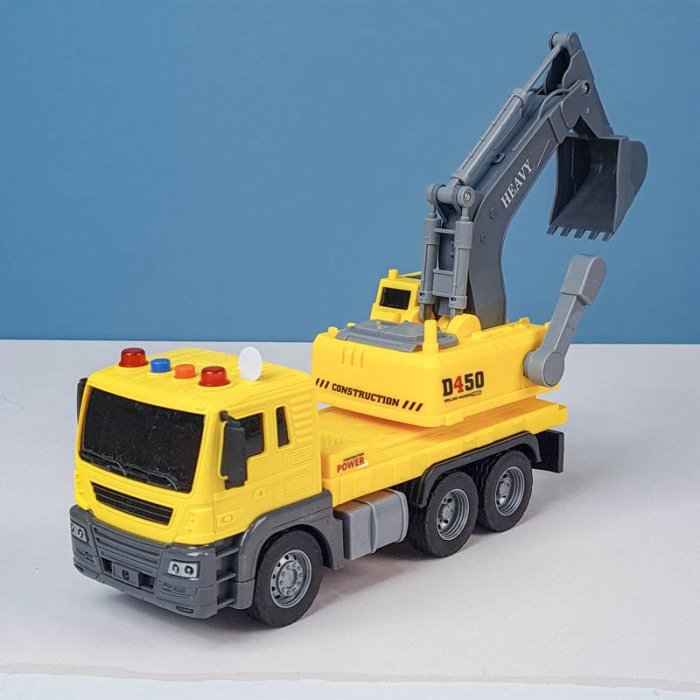 اسباب بازی ماشین  راهسازی موزیکال مدل بیل مکانیکی  کد  JS103