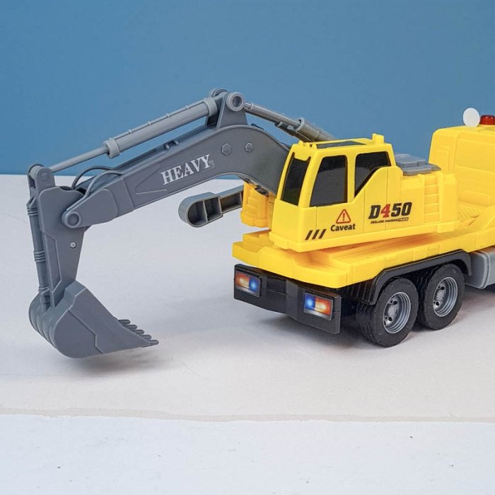 اسباب بازی ماشین  راهسازی موزیکال مدل بیل مکانیکی  کد  JS103