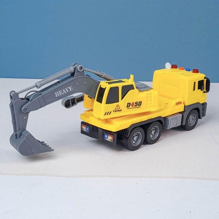 اسباب بازی ماشین  راهسازی موزیکال مدل بیل مکانیکی  کد  JS103