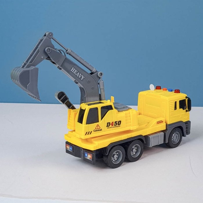 اسباب بازی ماشین  راهسازی موزیکال مدل بیل مکانیکی  کد  JS103