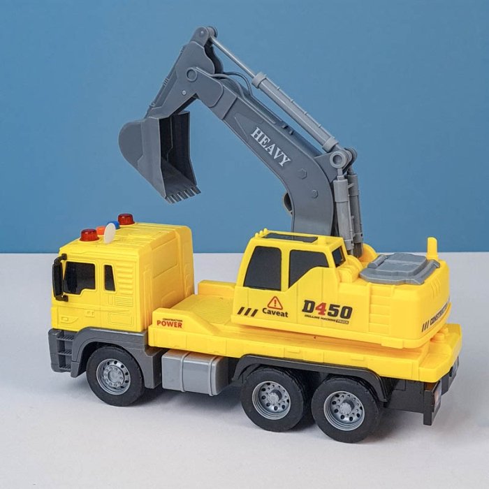 اسباب بازی ماشین  راهسازی موزیکال مدل بیل مکانیکی  کد  JS103