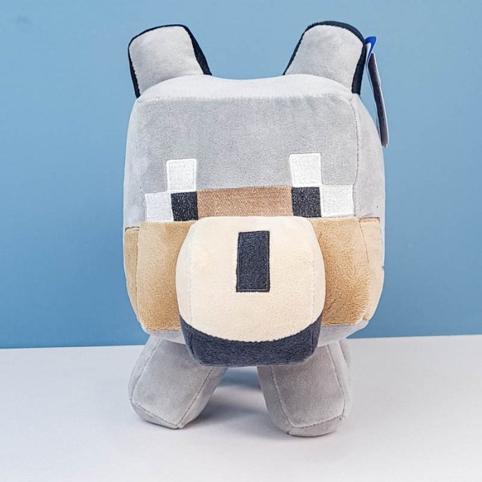 عروسک گرگ ماینکرافت سایز متوسط Minecraft Wolf کد AF100353