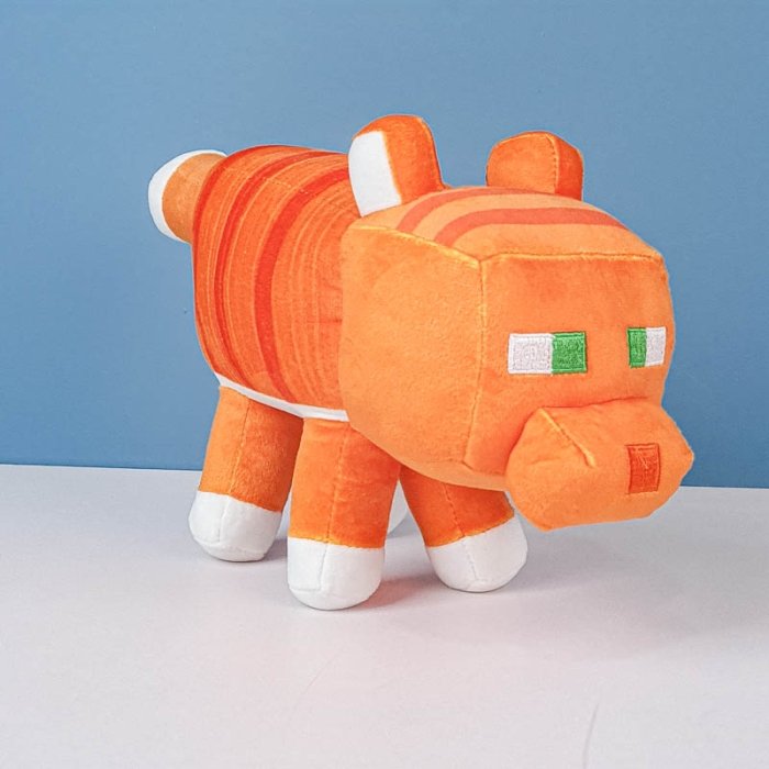 عروسک گربه ماینکرافت سایز متوسط Minecraft Cat کد AF100367