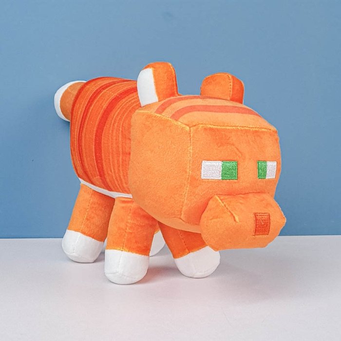 عروسک گربه ماینکرافت سایز متوسط Minecraft Cat کد AF100367